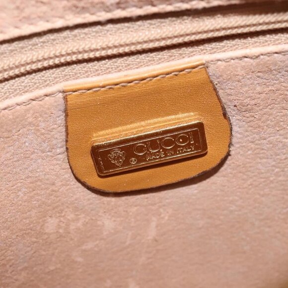 GUCCI Micro GG Supreme Shoulder Bag PVC Beige Gold 007 56 0095 Auth BA5899 - Picture 10 of 16